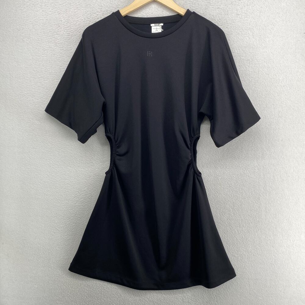 WOLFORD Dress S 80s Street Style Cutout Shirtdress Mini A-Line Dolman Black NEW